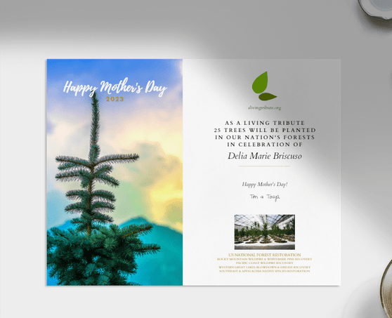 Plant-a-Tree Card for Mother's Day